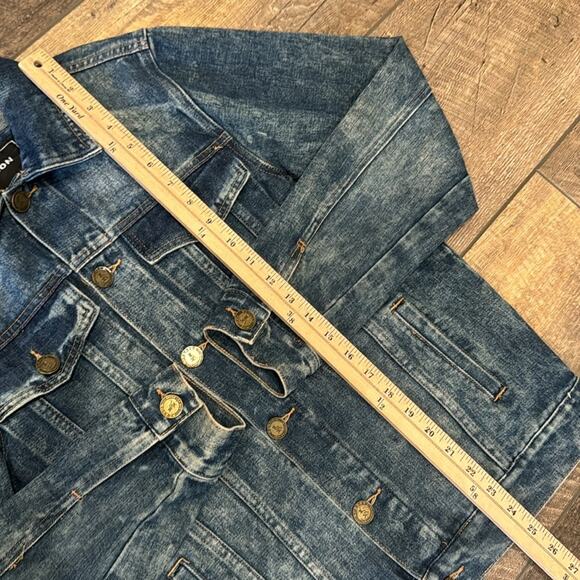 REASON Hot Hat Brand Men's Denim Jacket Medium Wash Size S - Picture 3 of 8